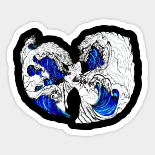 Wutang - Japanese Waves Art Sticker
